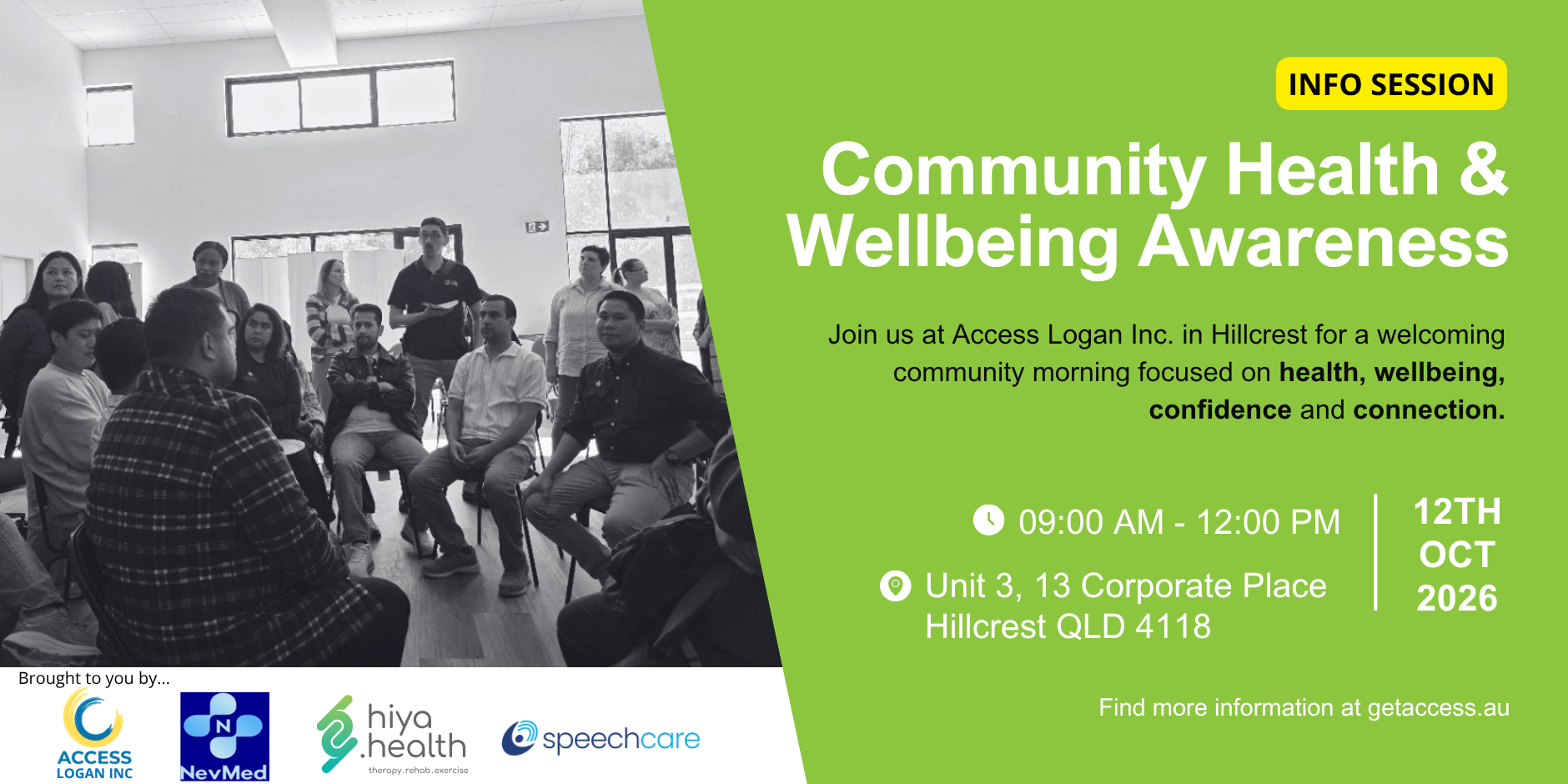 Community Health & Wellbeing Awareness - Information Session