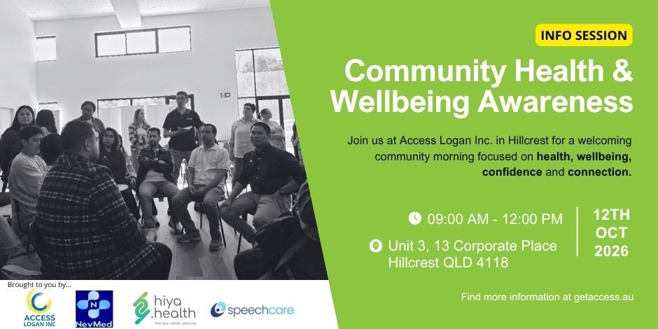 Community Health & Wellbeing Info Session